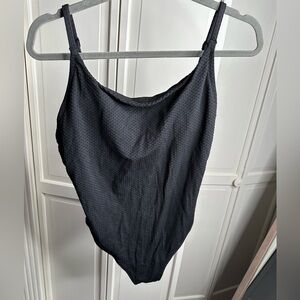 Aerie black bathing suit size large with cross back
